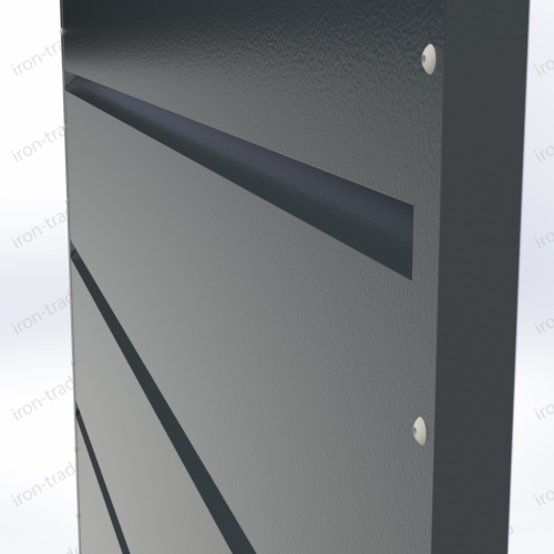 Горизонт Ромб M з матовим покриттям 0,4мм RAL 7016 (мат.темно-графітовий)
