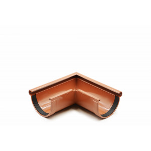 Кут ринви зовнішній 90° (RAINWAY 130) цегляний